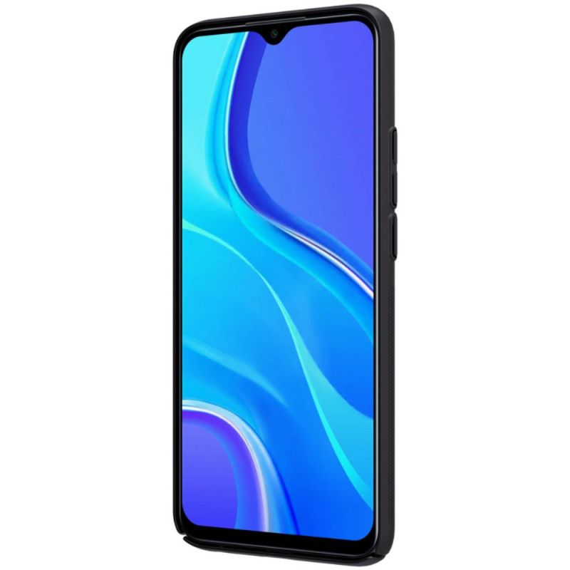 Hülle Xiaomi Redmi 9 Schwarz Starrer Gefrosteter Nillkin