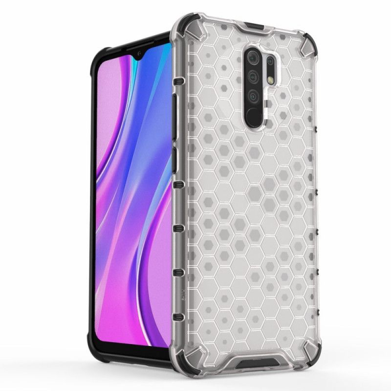 Hülle Xiaomi Redmi 9 Weiß Wabenart