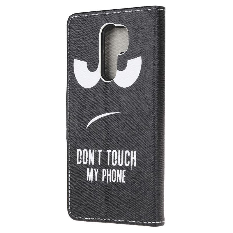 Lederhüllen Xiaomi Redmi 9 Berühre Mein Telefon Nicht