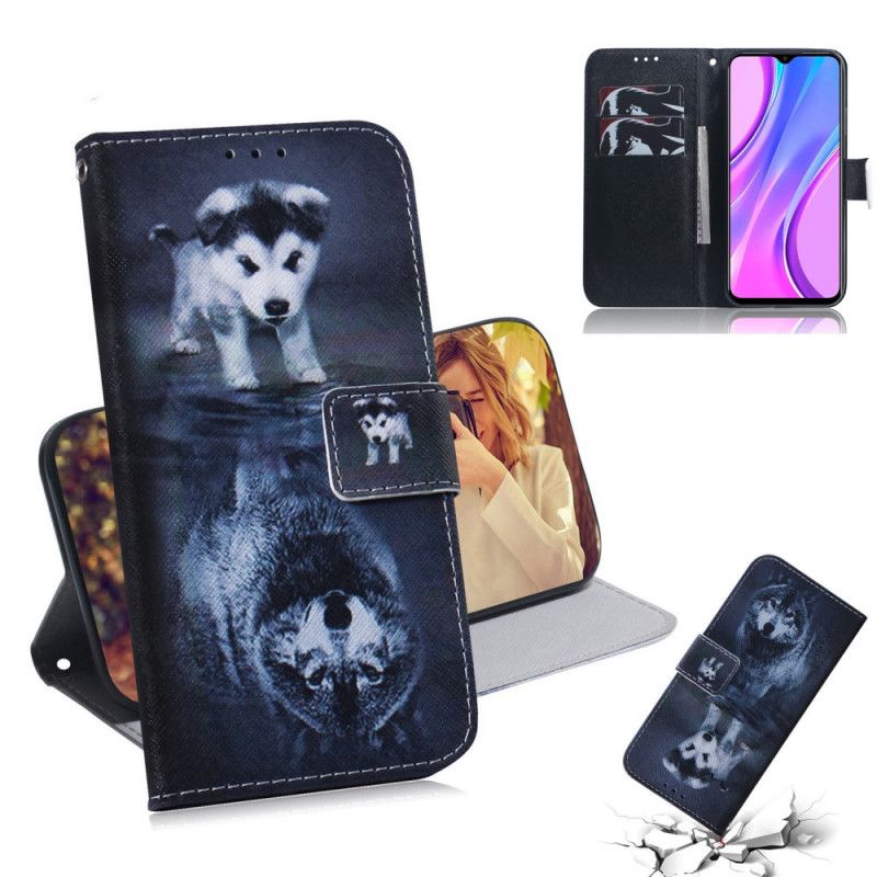 Lederhüllen Xiaomi Redmi 9 Ernesto Der Wolf