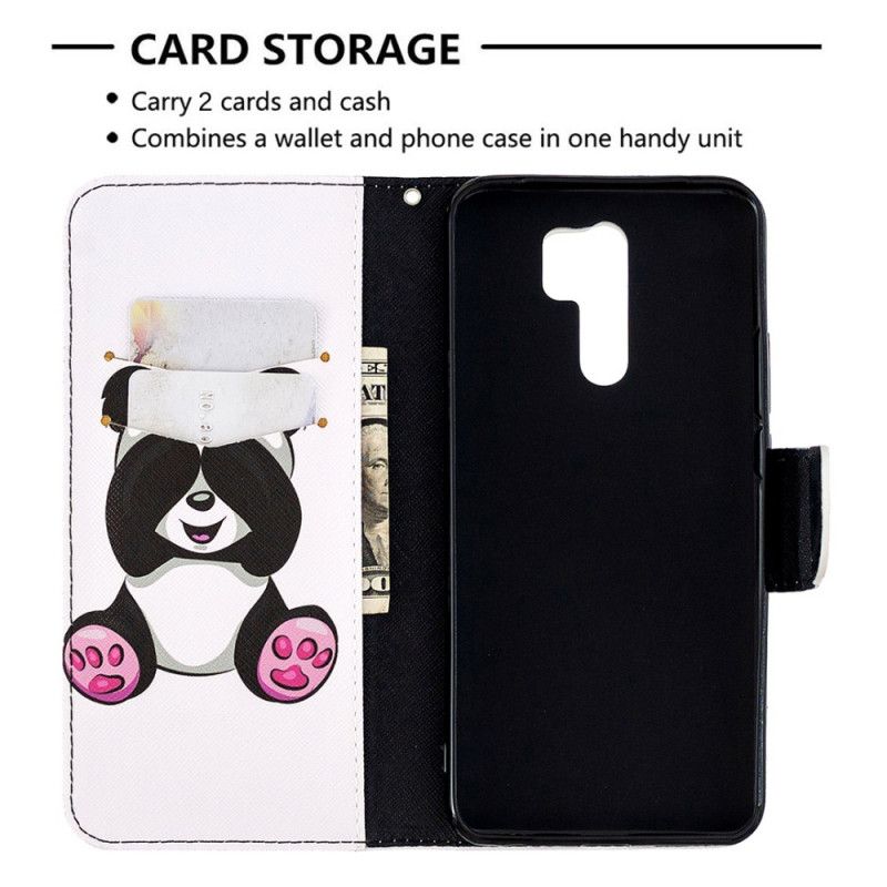 Lederhüllen Xiaomi Redmi 9 Lustiger Panda