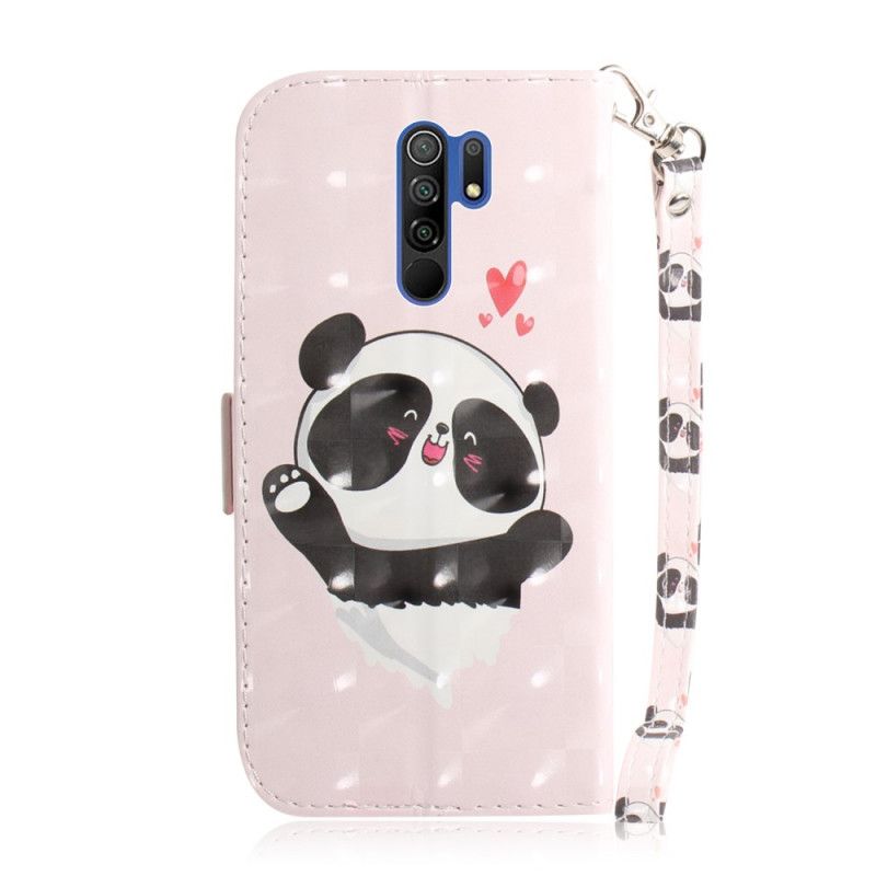Lederhüllen Xiaomi Redmi 9 Panda Liebe Mit Tanga