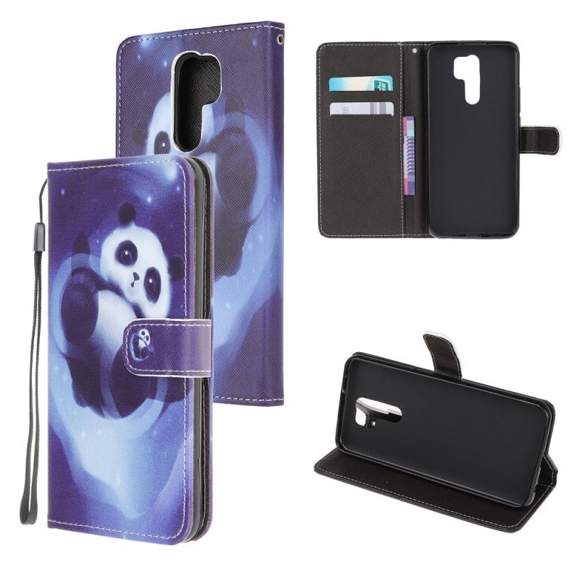 Lederhüllen Xiaomi Redmi 9 Panda-Raum Mit Tanga