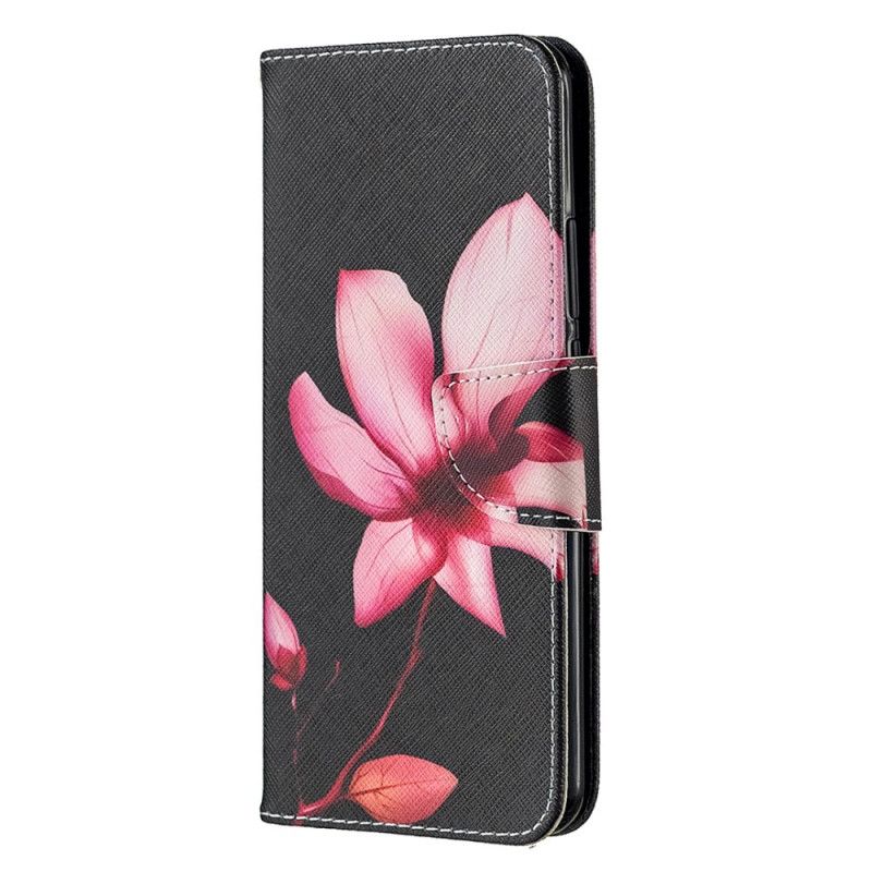 Lederhüllen Xiaomi Redmi 9 Rosa Blume