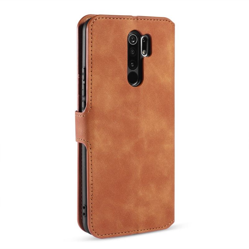 Lederhüllen Xiaomi Redmi 9 Schwarz Retro Dg.Ming