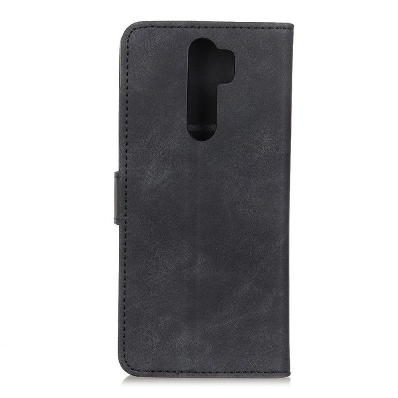 Lederhüllen Xiaomi Redmi 9 Schwarz Vintage Khazneh Ledereffektmatte