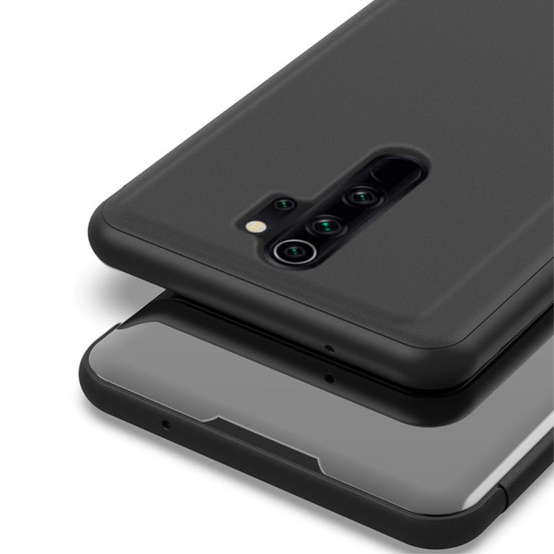 Sichtabdeckung Xiaomi Redmi 9 Schwarz Spiegel Und Kunstleder