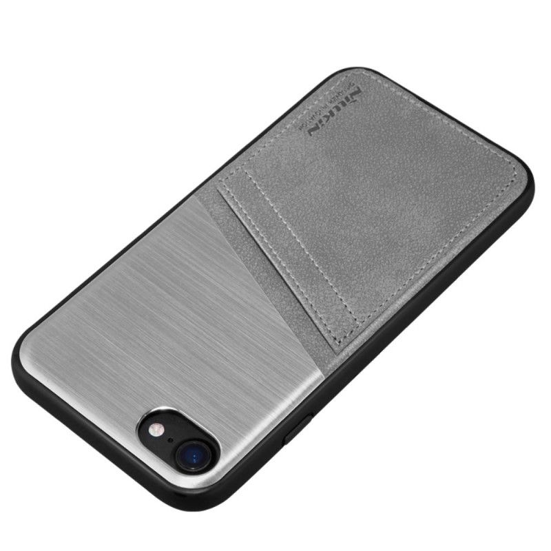 Hülle Für iPhone 7 / 8 / SE 2 Grau Luxus-Nillkin-Kartenhalter