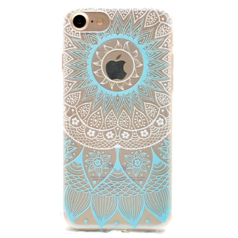 Hülle Für iPhone 7 / 8 / SE 2 Pink Transparentes Buntes Mandala