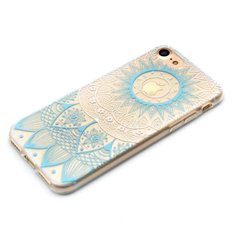 Hülle Für iPhone 7 / 8 / SE 2 Pink Transparentes Buntes Mandala