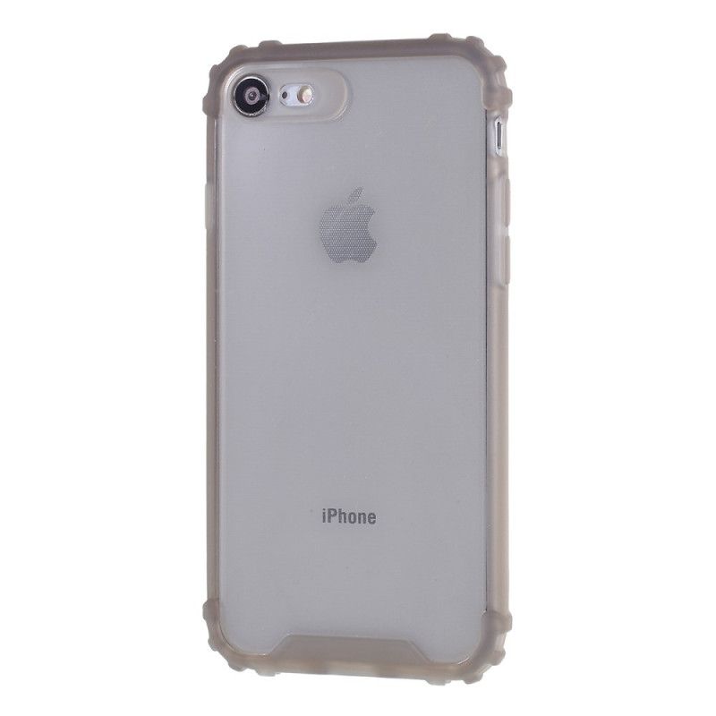 Hülle iPhone 7 / 8 / SE 2 Grau Handyhülle Silikonverstärkte Ecken