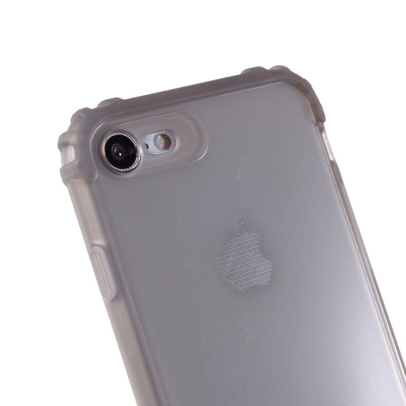 Hülle iPhone 7 / 8 / SE 2 Grau Handyhülle Silikonverstärkte Ecken