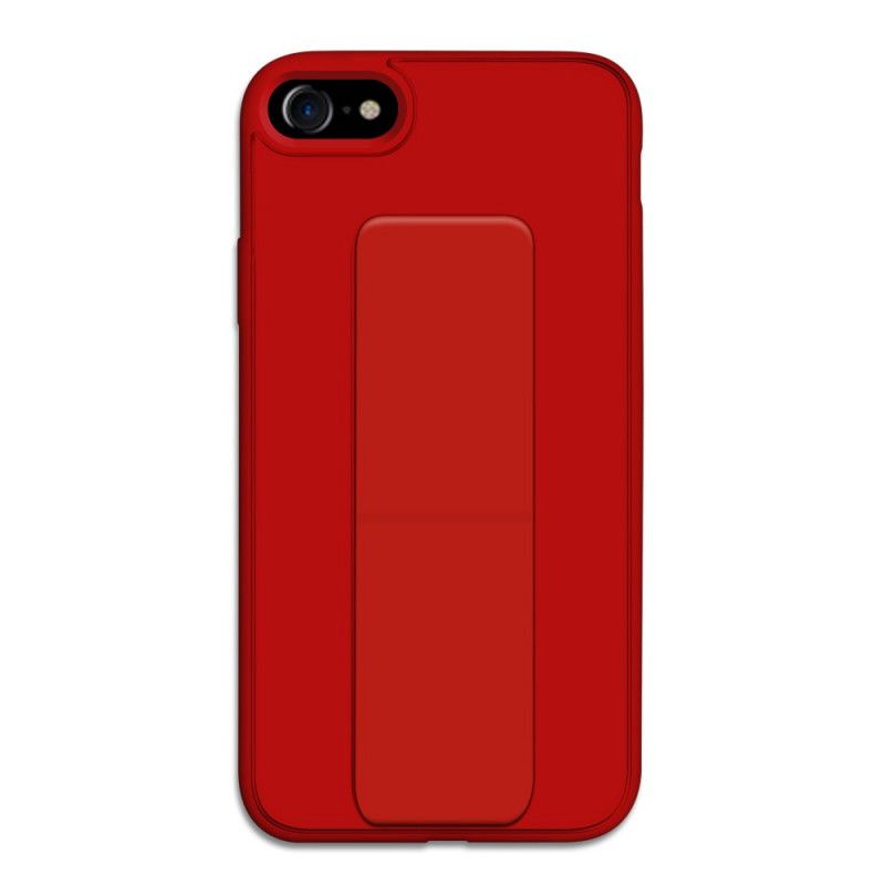 Hülle iPhone 7 / 8 / SE 2 Rot Magnetischer Klappständer