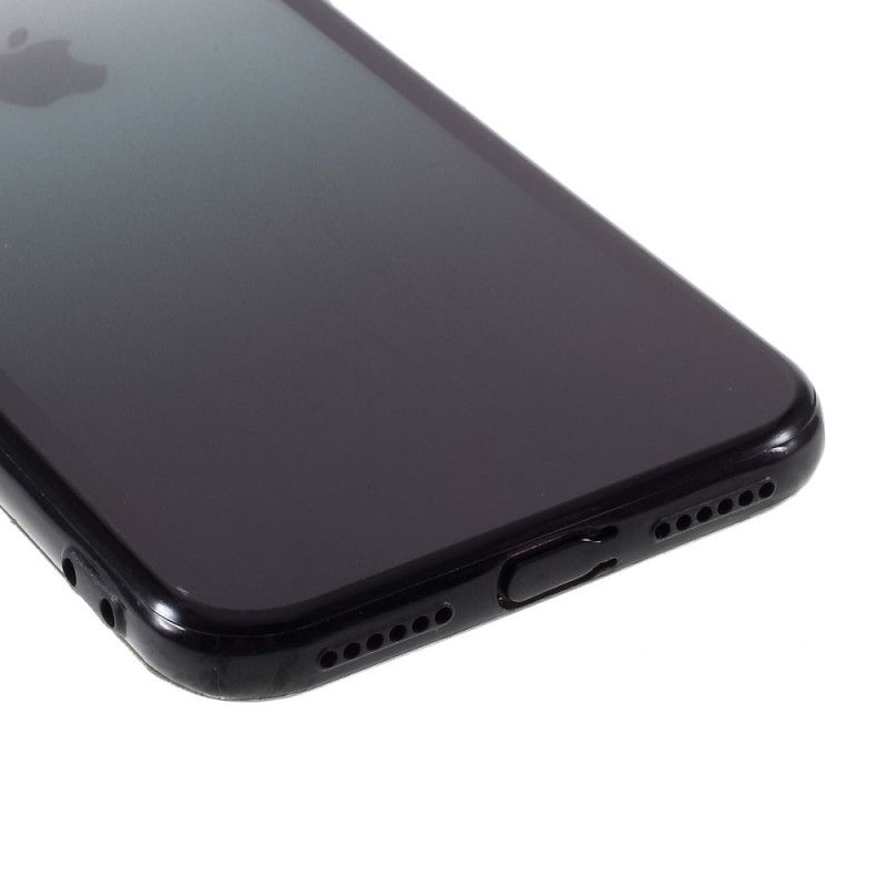 Hülle iPhone 7 / 8 / SE 2 Schwarz Hybride Verlaufsfarben