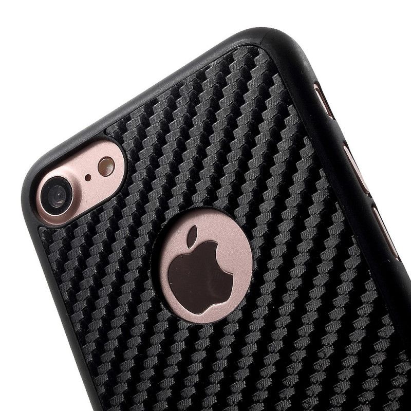 Hülle iPhone 7 / 8 / SE 2 Schwarz Lederstile Mit G-Etui