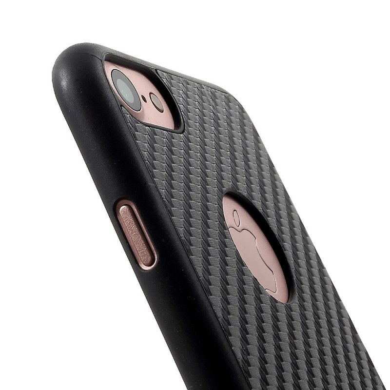 Hülle iPhone 7 / 8 / SE 2 Schwarz Lederstile Mit G-Etui