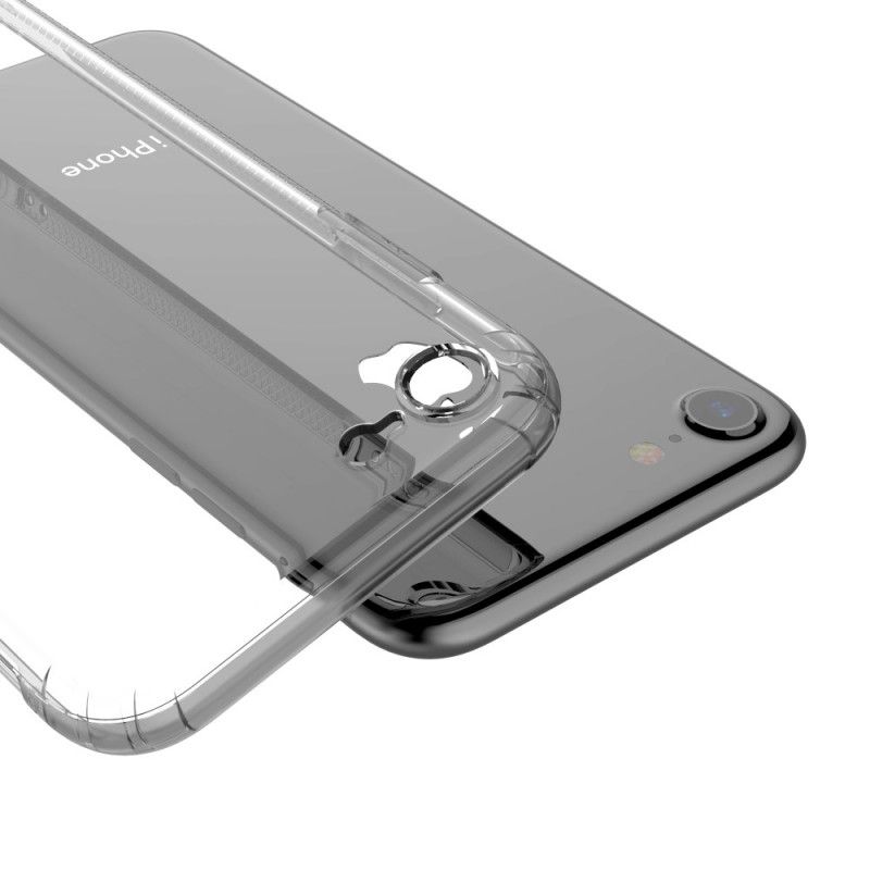 Hülle iPhone 7 / 8 / SE 2 Schwarz Transparente Leeu-Schutzkissen