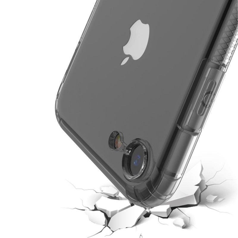 Hülle iPhone 7 / 8 / SE 2 Schwarz Transparente Leeu-Schutzkissen