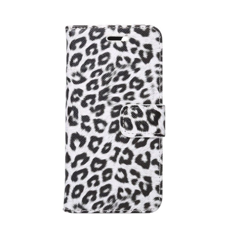 Lederhüllen iPhone 7 / 8 / SE 2 Weiß Leopard