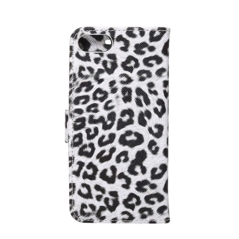 Lederhüllen iPhone 7 / 8 / SE 2 Weiß Leopard