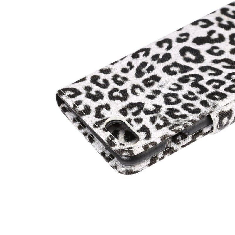 Lederhüllen iPhone 7 / 8 / SE 2 Weiß Leopard