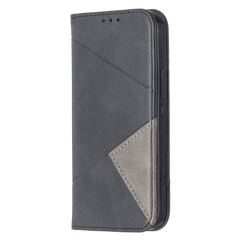 Flip Case Für iPhone 12 Mini Schwarz Künstlerstil