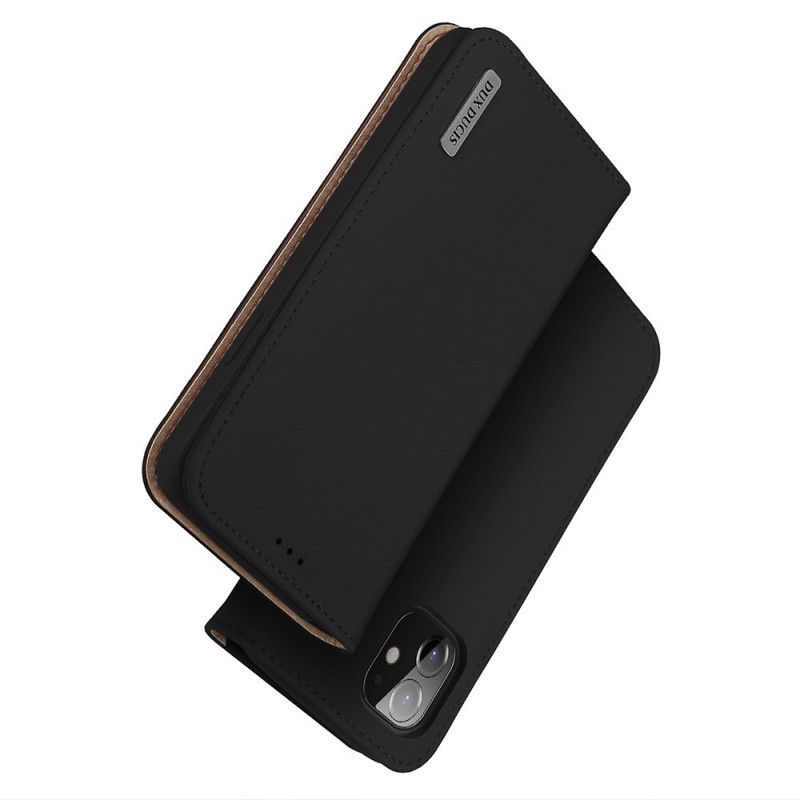 Flip Case Für iPhone 12 Mini Schwarz Wunschserie Dux-Ducis