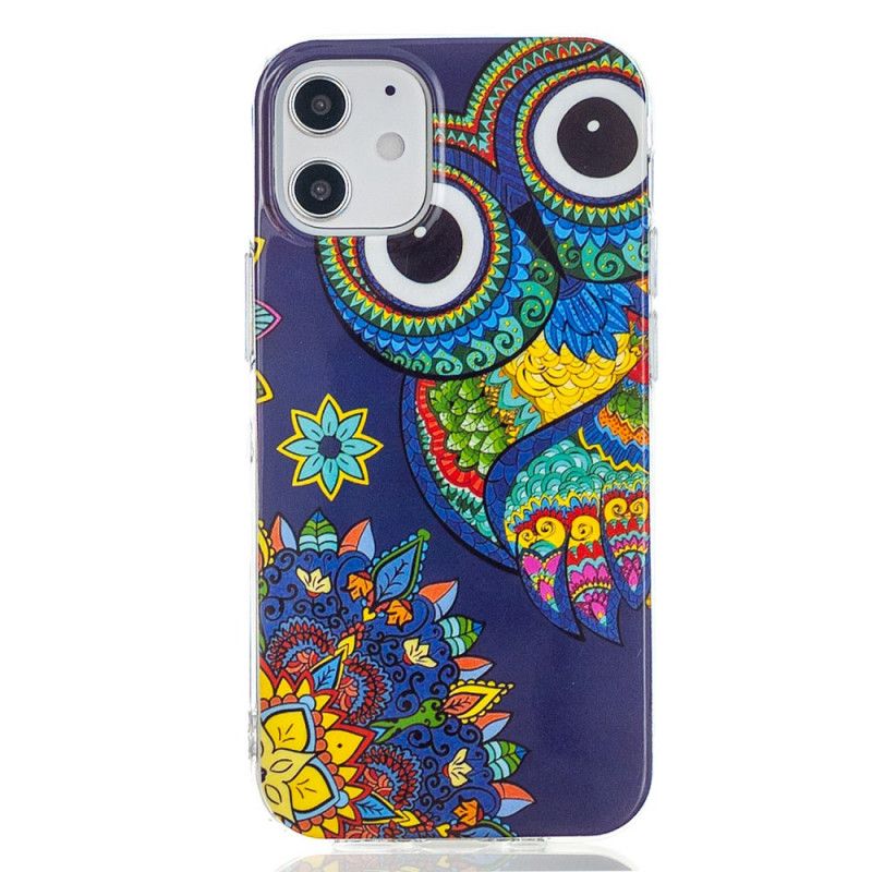 Hülle Für iPhone 12 Mini Fluoreszierende Mandala-Eule