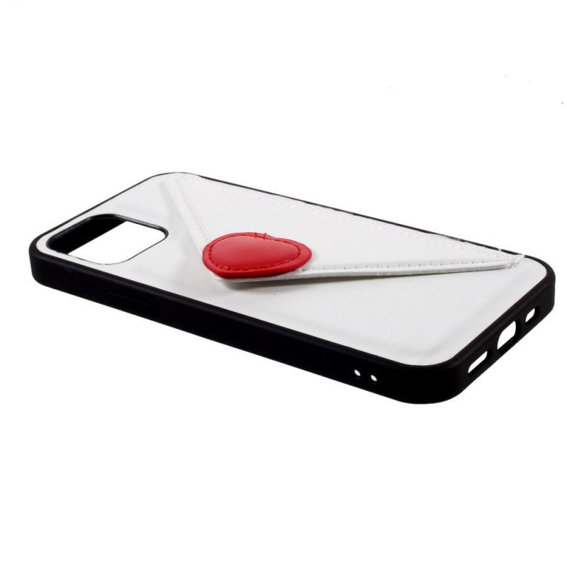 Hülle Für iPhone 12 Mini Schwarz Herzkartenhalter