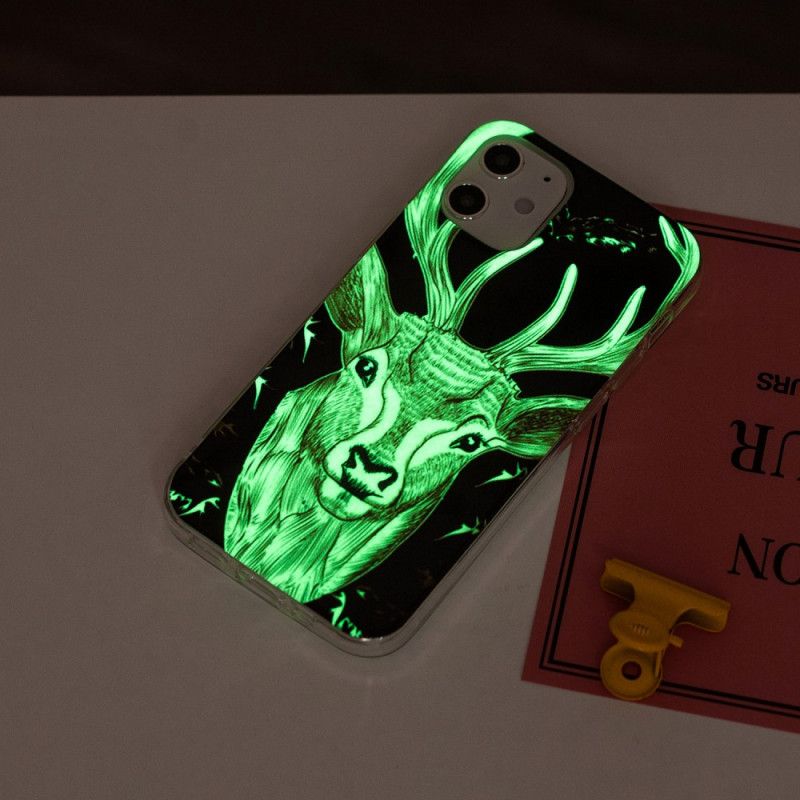 Hülle iPhone 12 Mini Fluoreszierender Majestätischer Hirsch