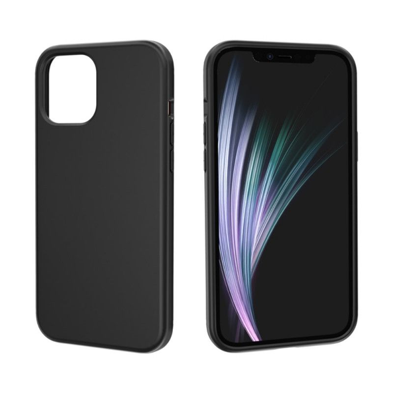 Hülle iPhone 12 Mini Schwarz Anti-Fingerabdruck Und Spritzen