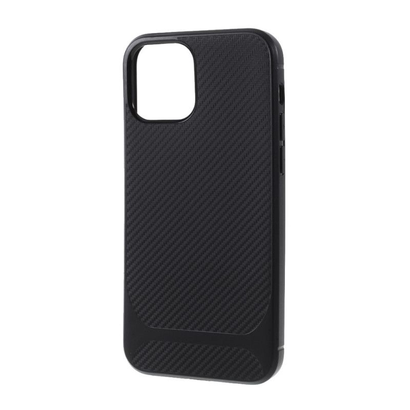 Hülle iPhone 12 Mini Schwarz Handyhülle Farbe Kohlefaser