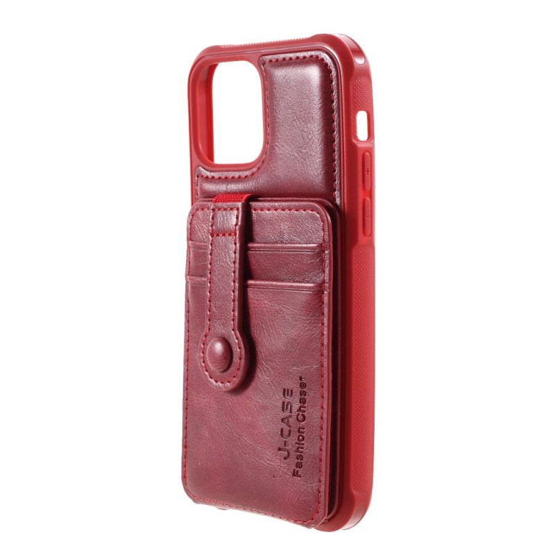 Hülle iPhone 12 Mini Schwarz Handyhülle J-Case Kartenhalter