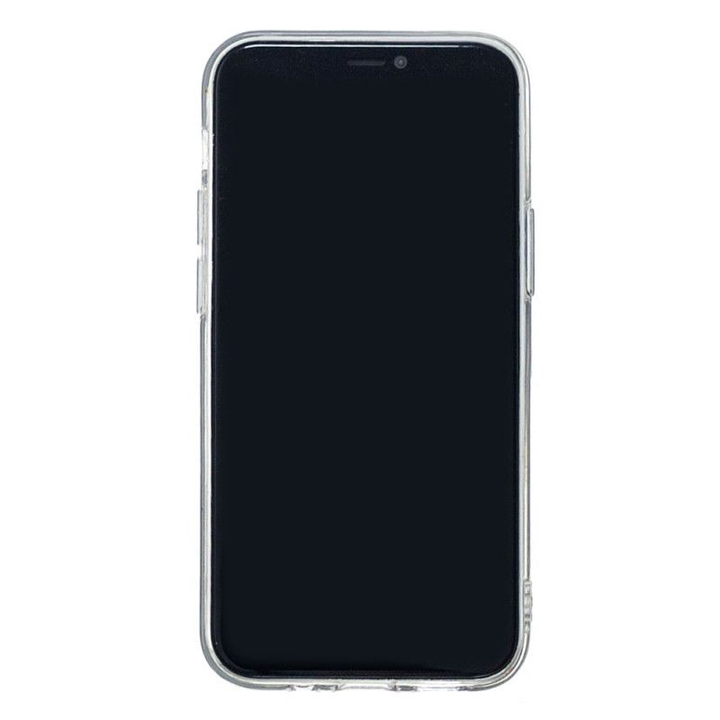 Hülle iPhone 12 Mini Schwarz Handyhülle Marmorfarbene Geometrie 2