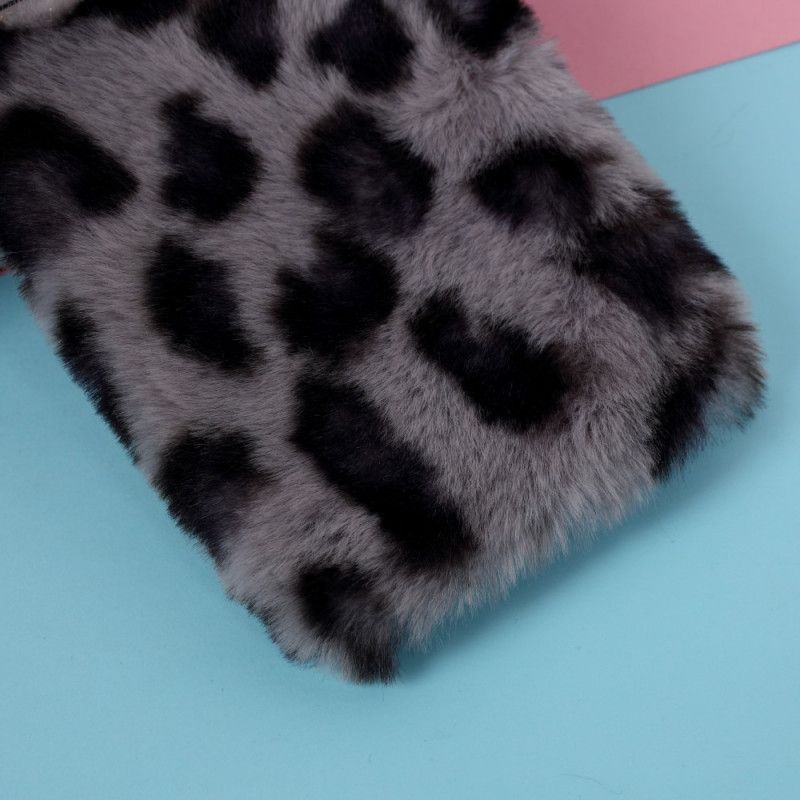 Hülle iPhone 12 Mini Schwarz Leopard