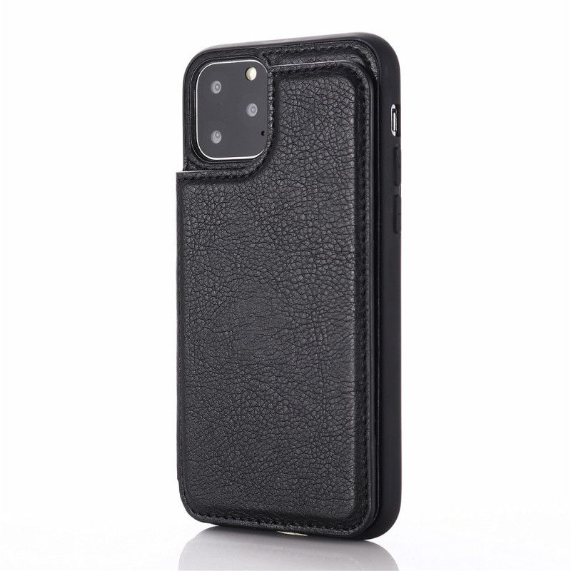 Hülle iPhone 12 Mini Schwarz Stützkartenhalter