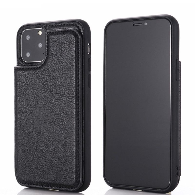 Hülle iPhone 12 Mini Schwarz Stützkartenhalter