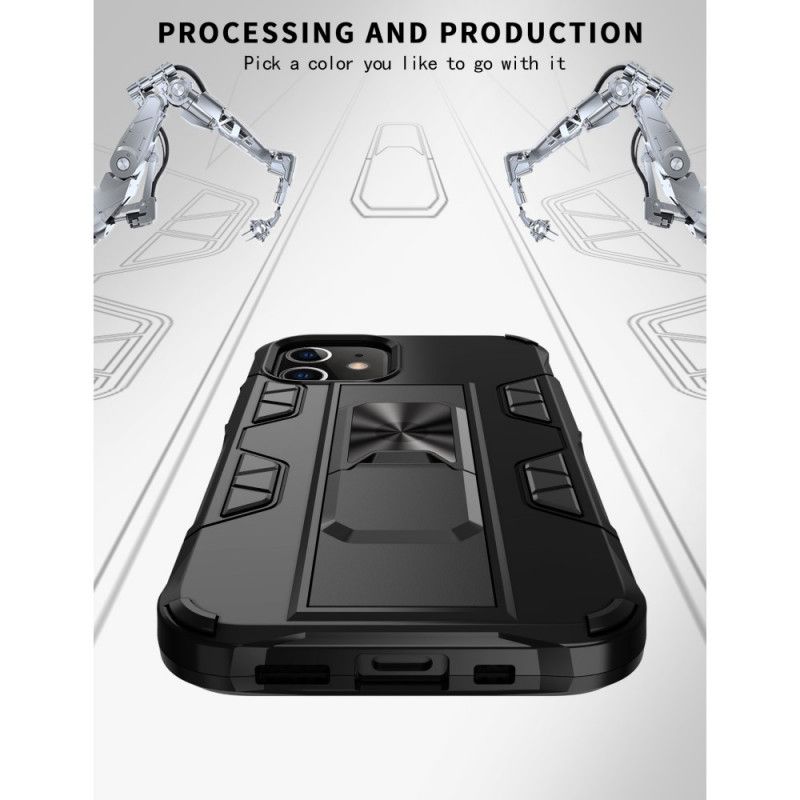 Hülle iPhone 12 Mini Weiß Extrem Widerstandsfähig Mit Unterstützung