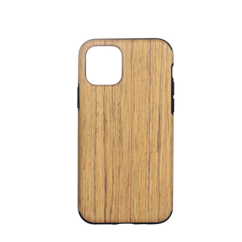 Hülle iPhone 12 Mini Weiß Holzstil