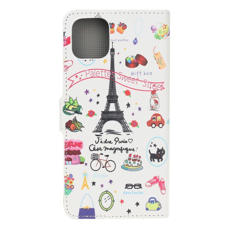 Lederhüllen Für iPhone 12 Mini Ich Liebe Paris