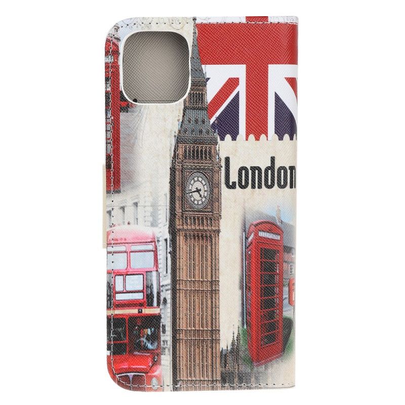 Lederhüllen Für iPhone 12 Mini Londoner Leben