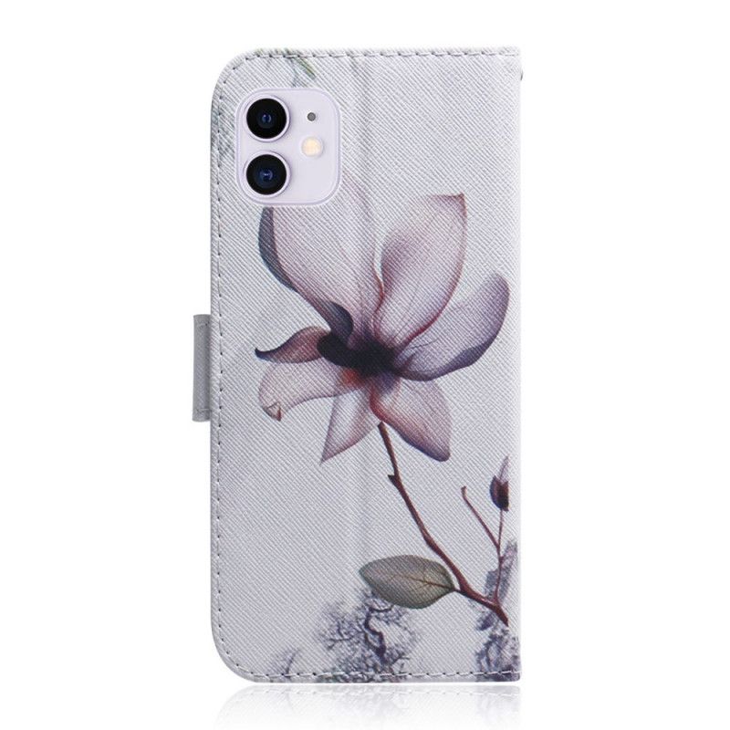 Lederhüllen iPhone 12 Mini Alte Rosenblüte