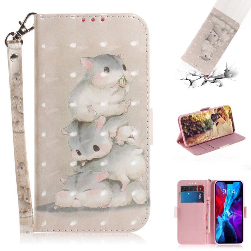 Lederhüllen iPhone 12 Mini Hamster Mit Tanga