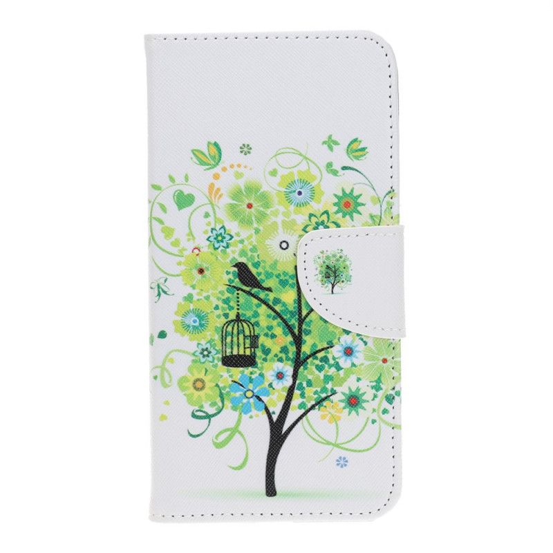 Lederhüllen iPhone 12 Mini Handyhülle Blühender Baum