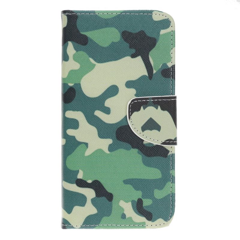 Lederhüllen iPhone 12 Mini Handyhülle Militärische Tarnung