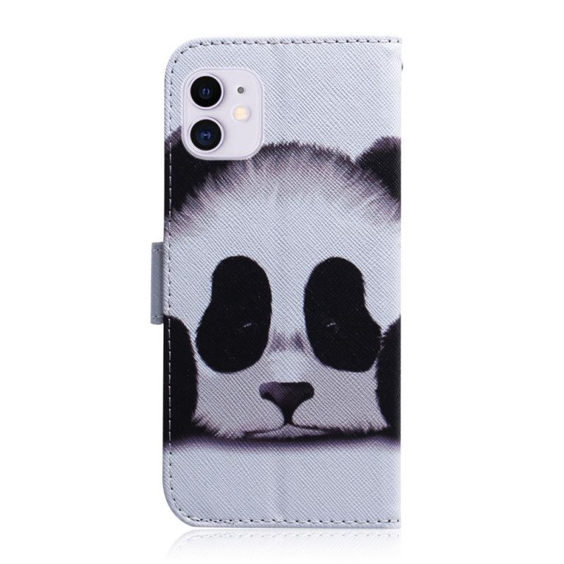 Lederhüllen iPhone 12 Mini Handyhülle Pandagesicht