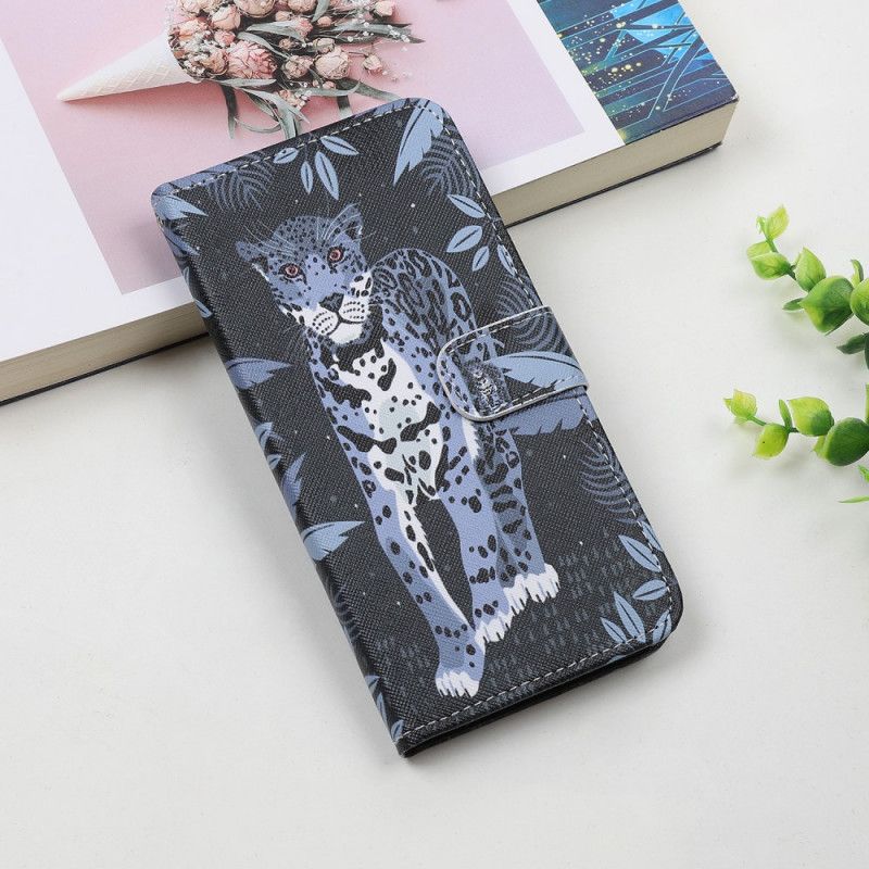 Lederhüllen iPhone 12 Mini Leopard Mit Tanga