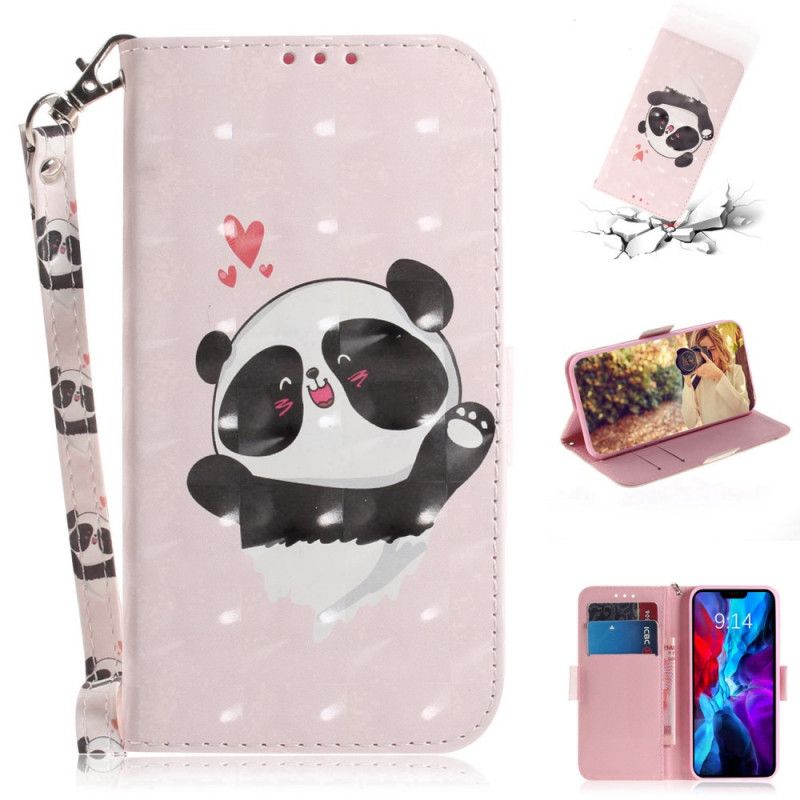 Lederhüllen iPhone 12 Mini Panda Liebe Mit Tanga