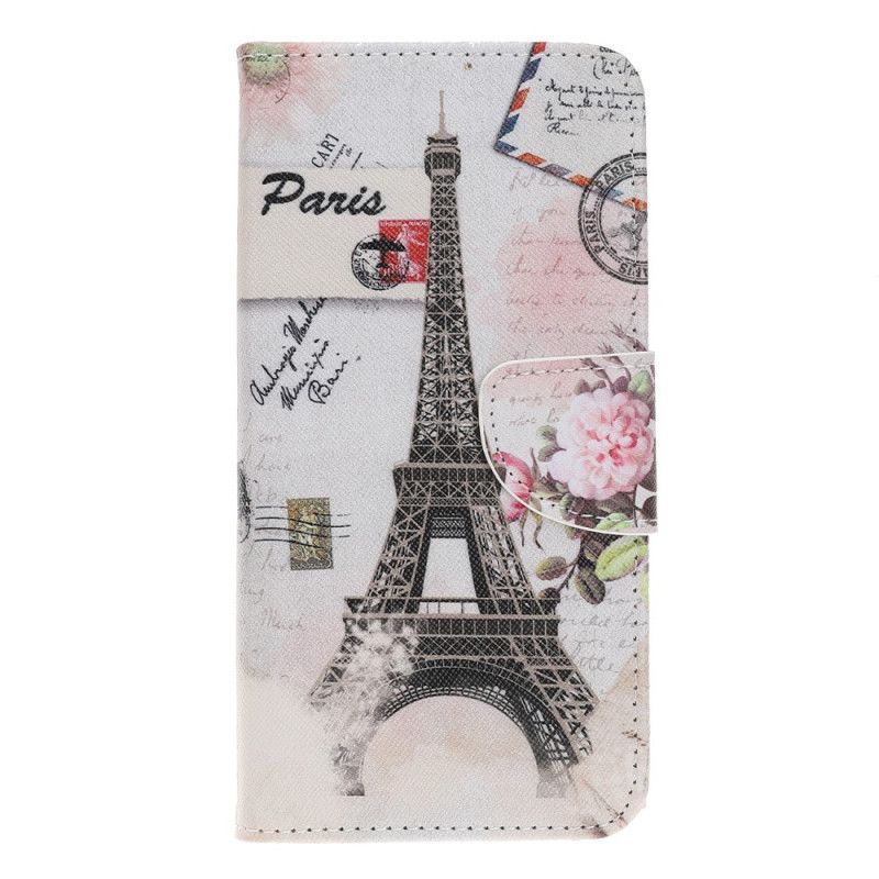 Lederhüllen iPhone 12 Mini Retro-Eiffelturm