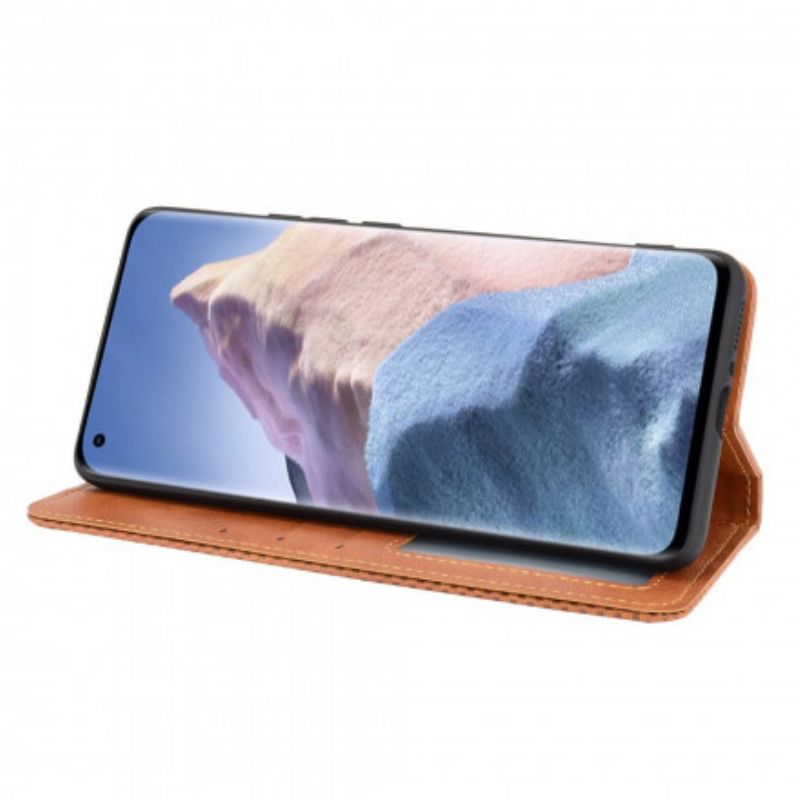 Flip Case Für Xiaomi Mi 11 Ultra Stilisierter Vintage-ledereffekt